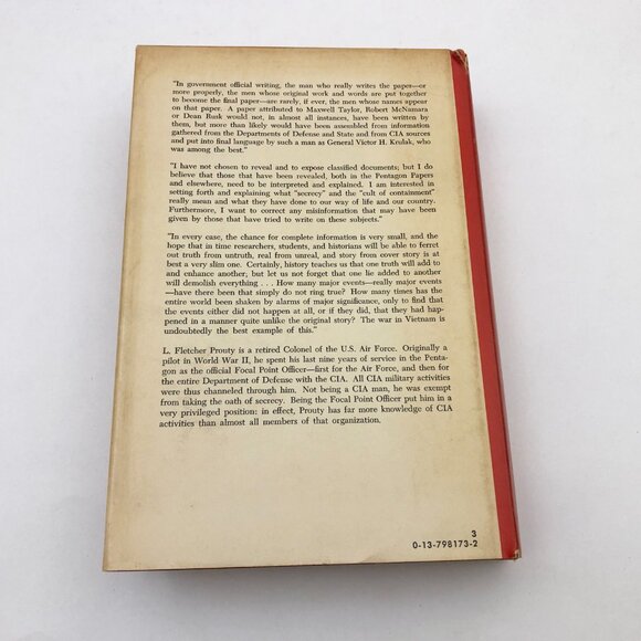 The Secrete Team L F Prouty HBDC 1973 First Edition 2nd Printing - Picture 2 of 12